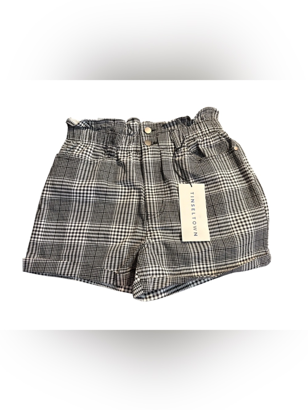 TinselTown paper bag high rise shorts NWT